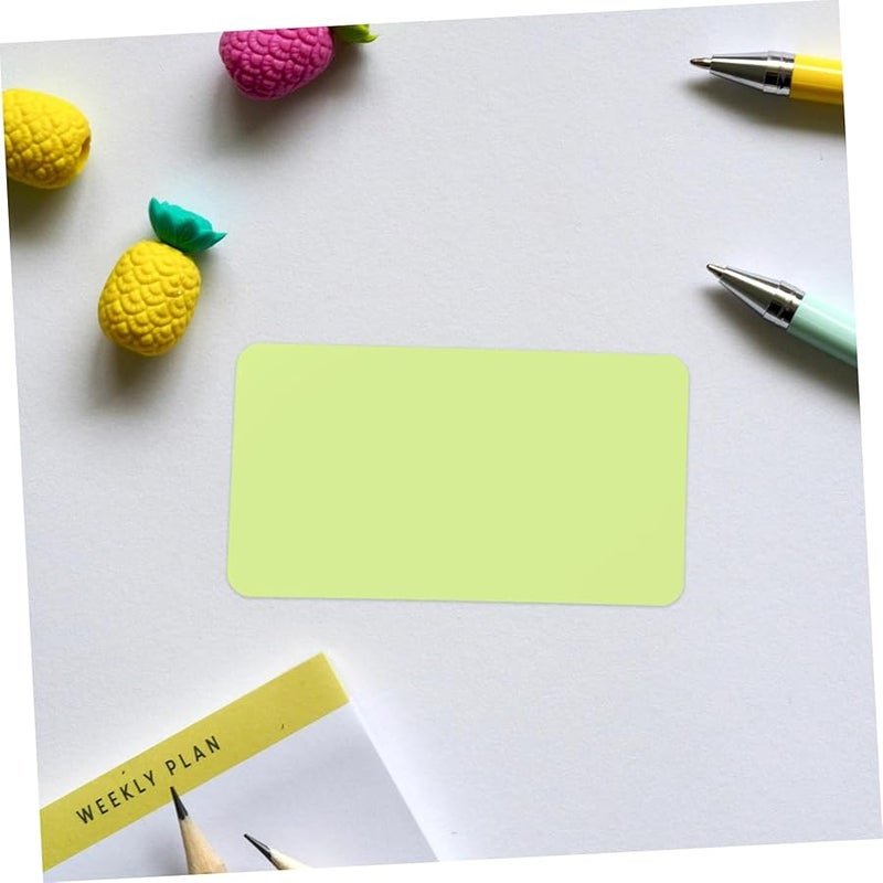 بطاقات العمل الخضراء الفارغة 100 قطعة حواف مستديرة مزدوجة الجانب لألعاب دراسة المفردات - Image 4